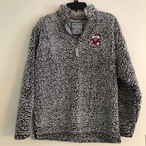 Fleece fuzzy sweatshirt